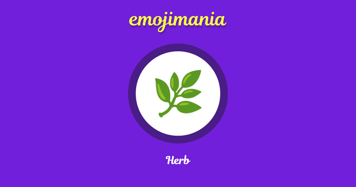 🌿 Herb emoji Copy & Paste Emojimania