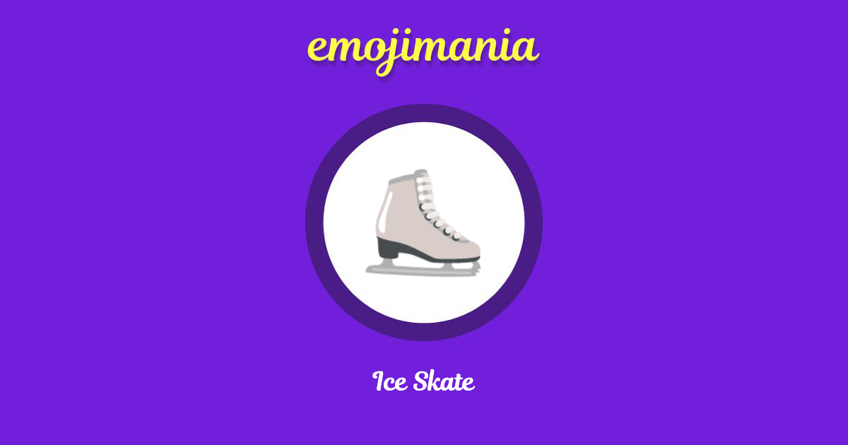 ⛸ Ice Skate emoji Copy & Paste Emojimania