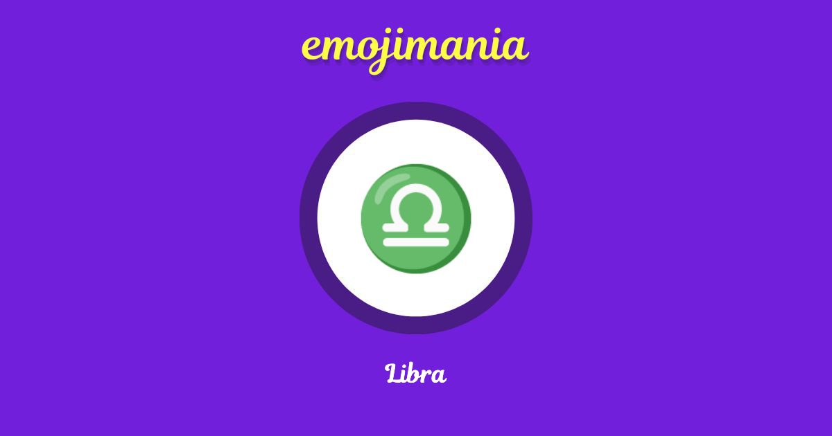 ♎ Libra emoji Copy & Paste Emojimania