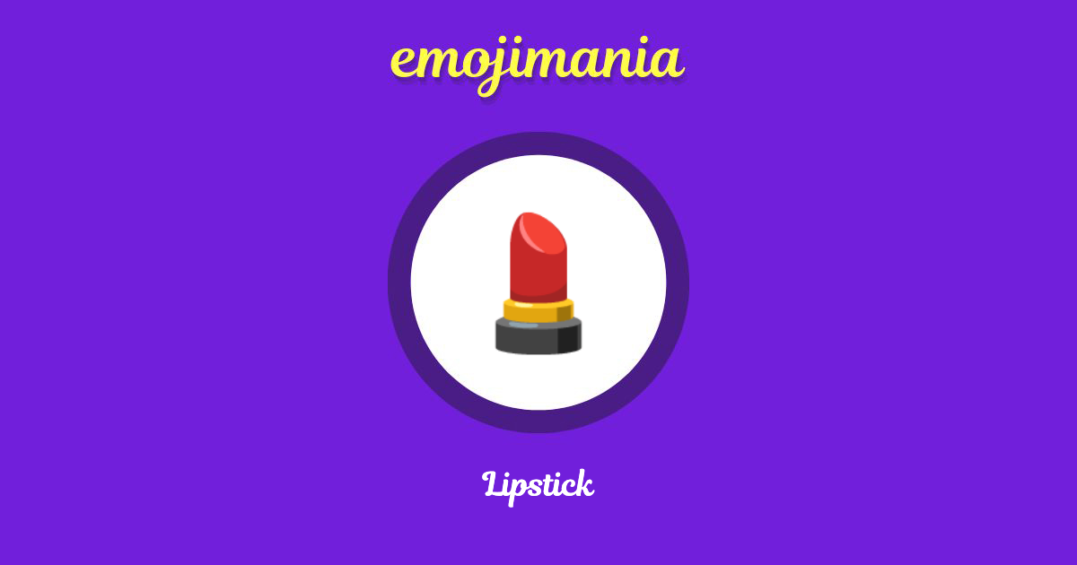 💄 Lipstick emoji Copy & Paste Emojimania