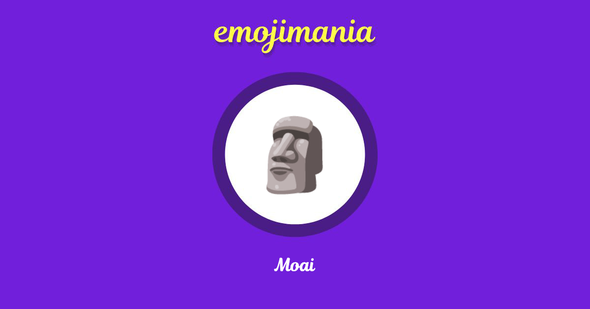 🗿 Moai emoji Copy & Paste - Emojimania