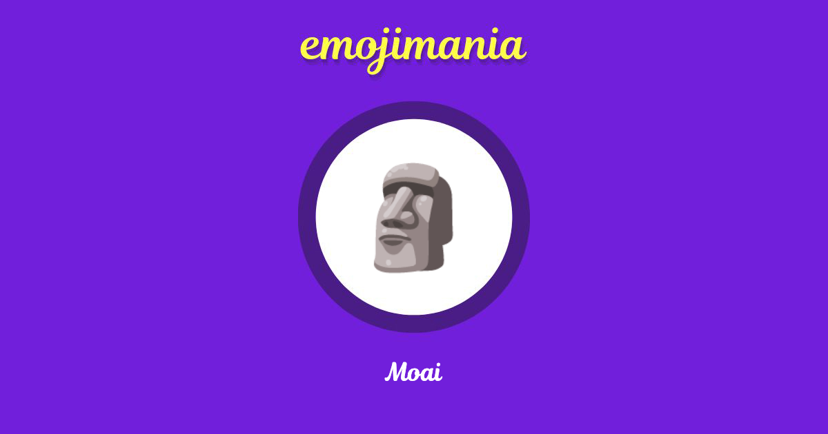 Moai Emoji (U+1F5FF)