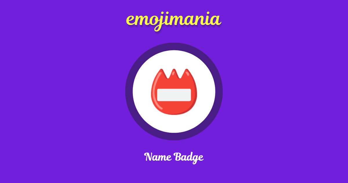 📛 Name Badge emoji Copy & Paste Emojimania