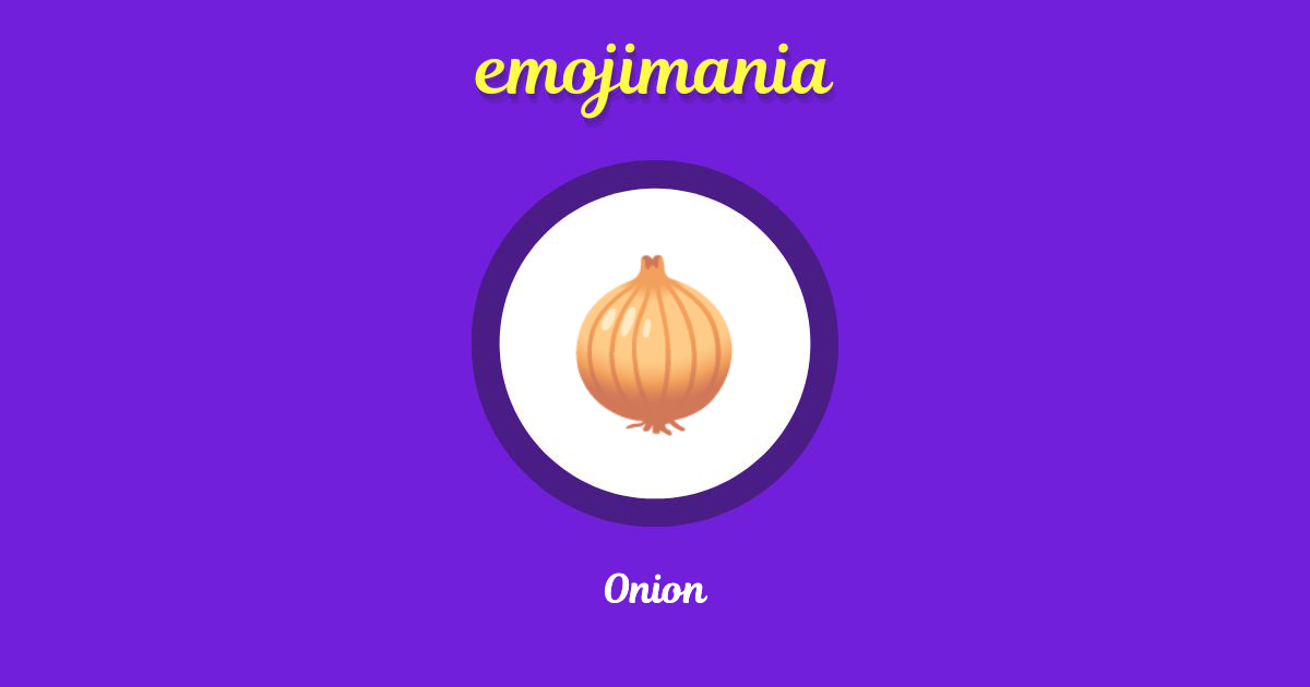 🧅 Onion emoji Copy & Paste Emojimania