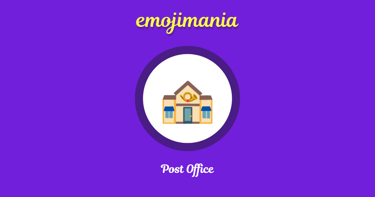 🏤 Post Office emoji Copy & Paste Emojimania