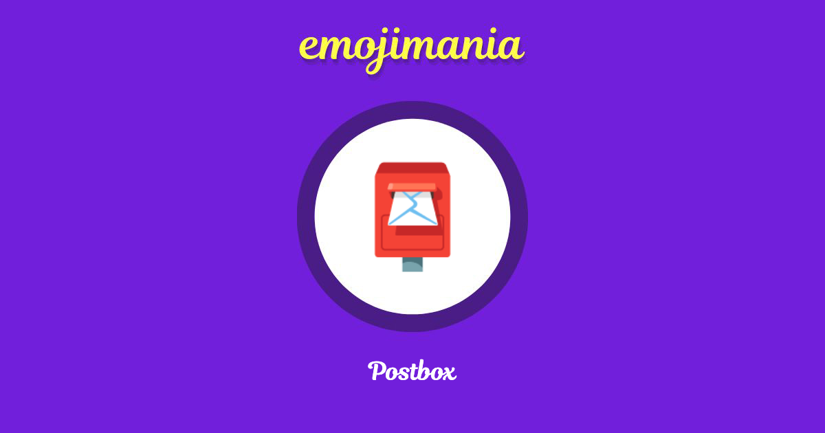 📮 Postbox emoji Copy & Paste Emojimania