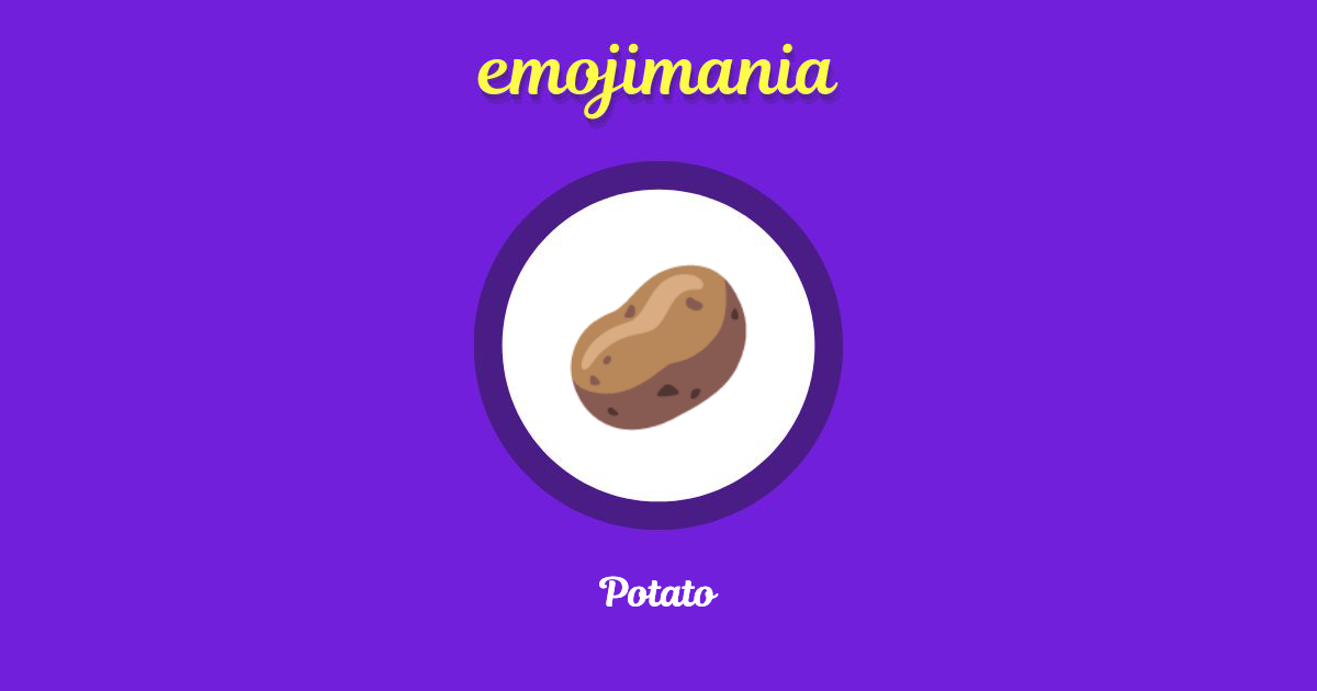 🥔 Potato emoji Copy & Paste Emojimania