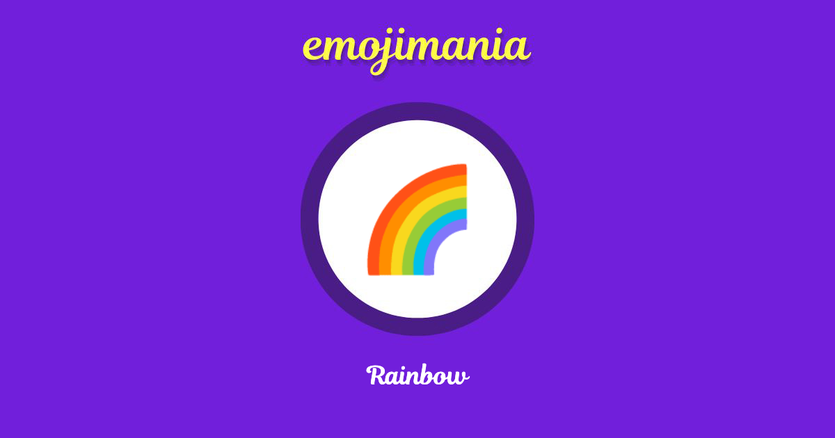 🌈 Rainbow emoji Copy & Paste - Emojimania