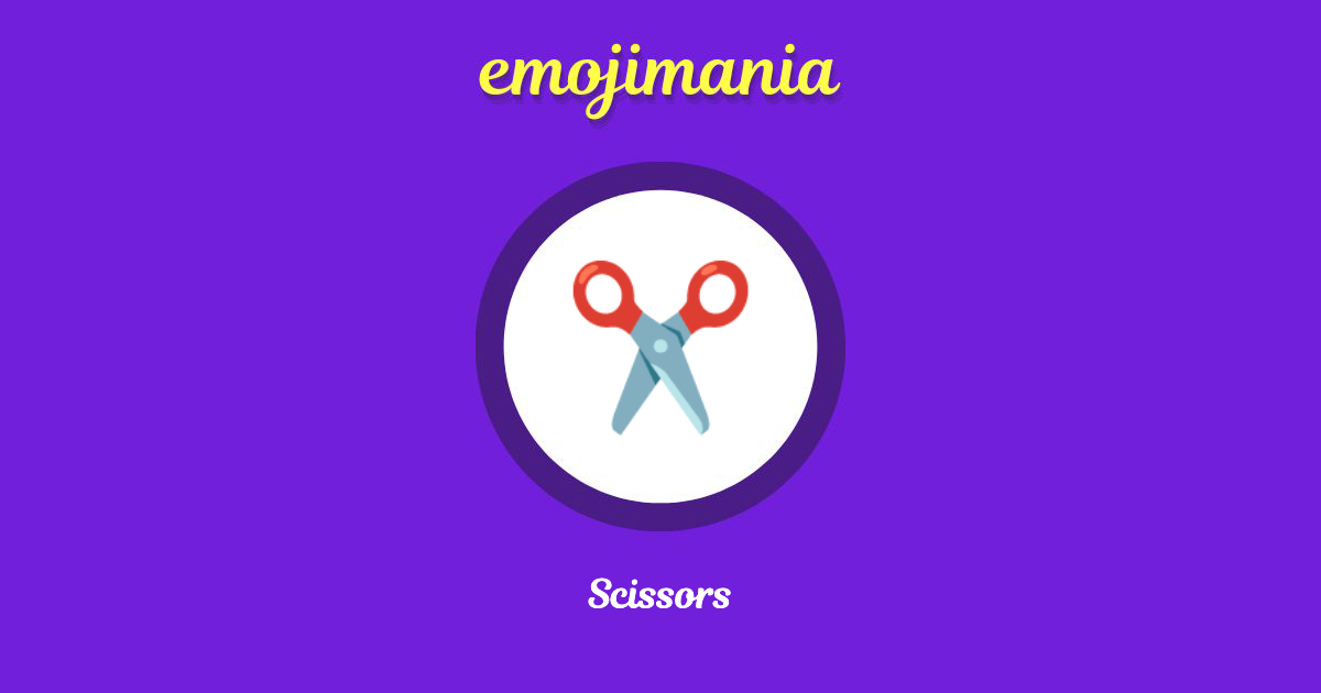 Scissors emoji Copy & Paste Emojimania