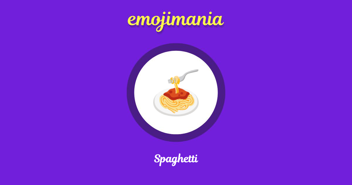 🍝 Spaghetti emoji Copy & Paste Emojimania