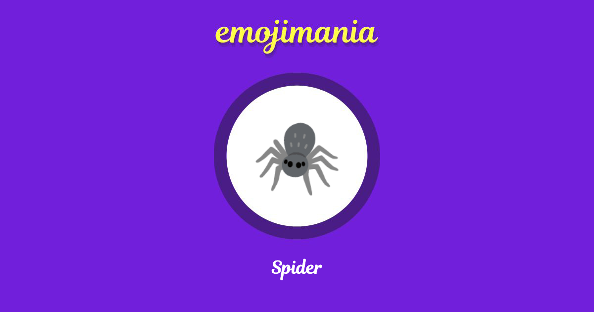  spider emoji copy paste emojimania