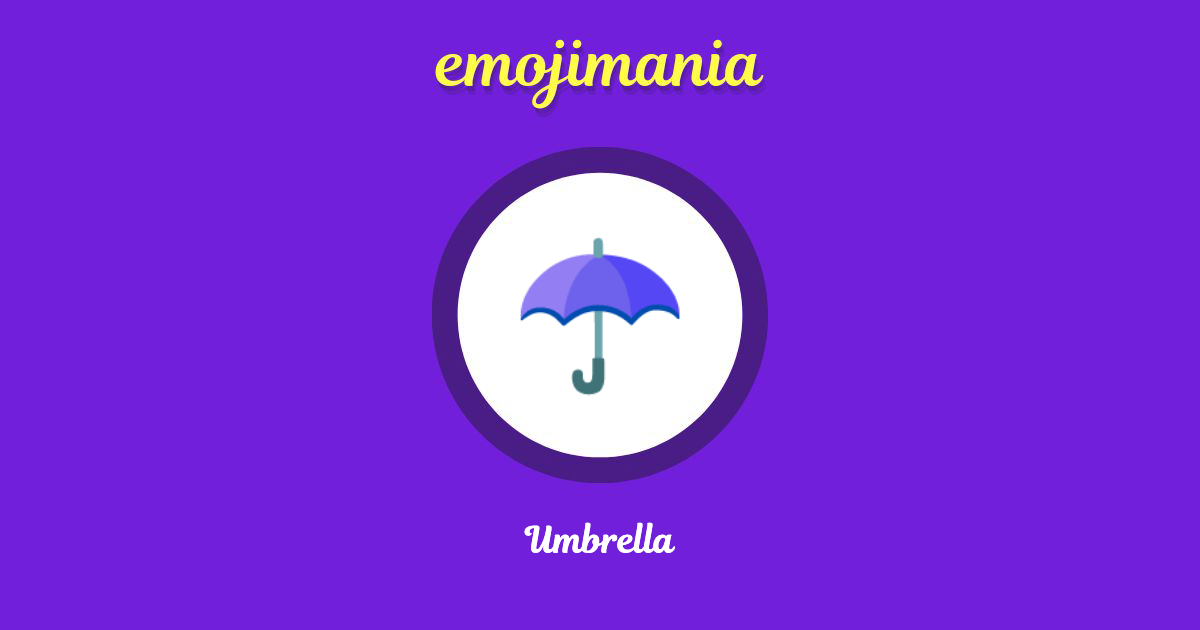 ☂ Umbrella emoji Copy & Paste Emojimania