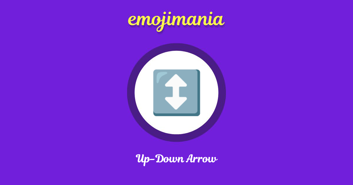  Up Down Arrow Emoji Copy Paste Emojimania