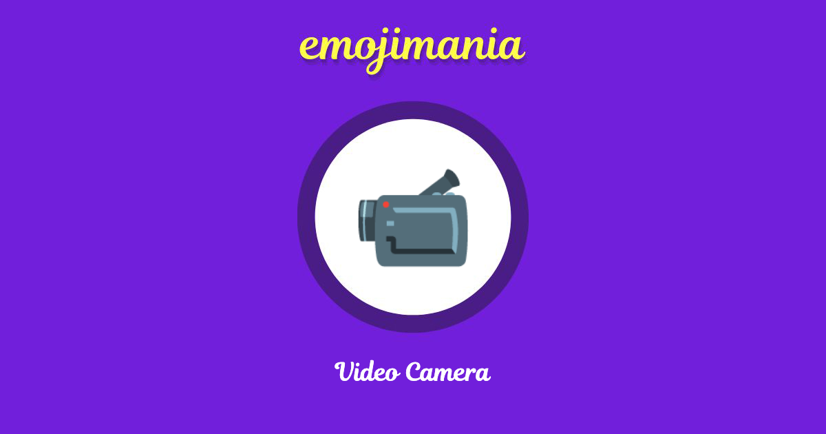 Video Camera Emoji Copy Paste Emojimania video-camera-emoji-copy-paste-emojimania