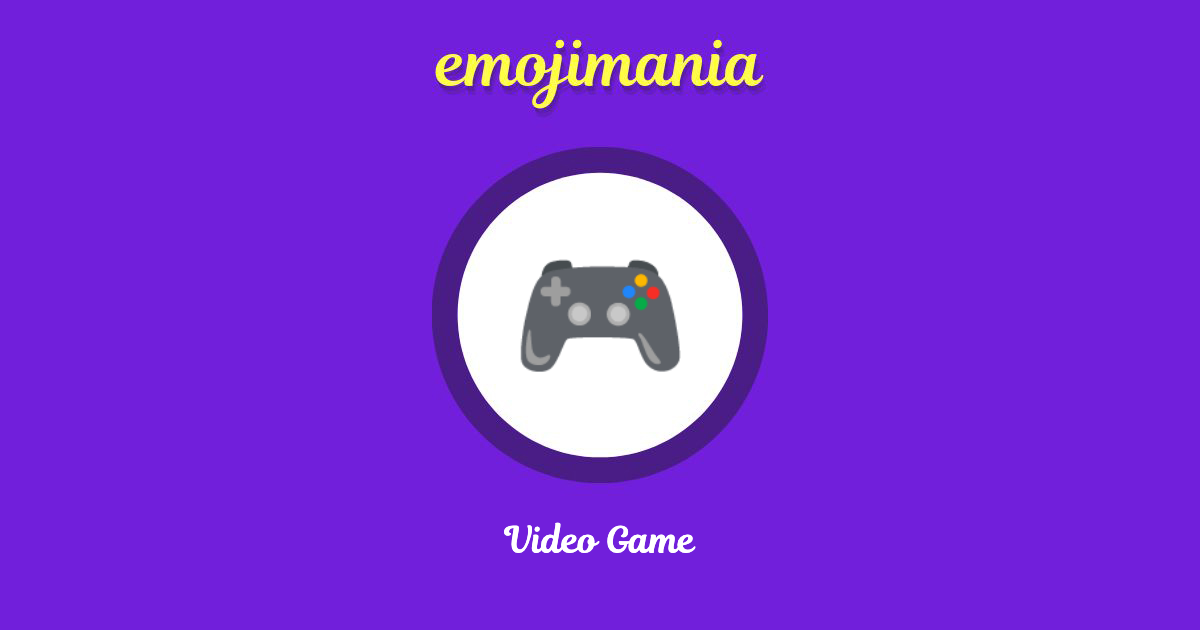 🎮 Video Game emoji Copy & Paste Emojimania