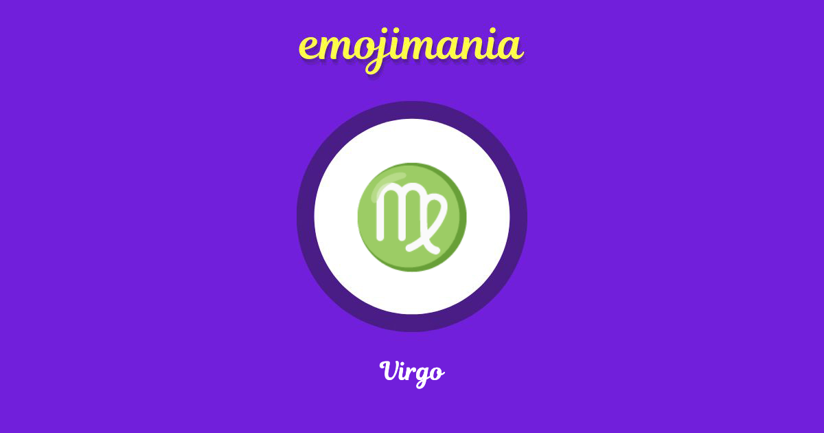 ♍ Virgo emoji Copy & Paste Emojimania