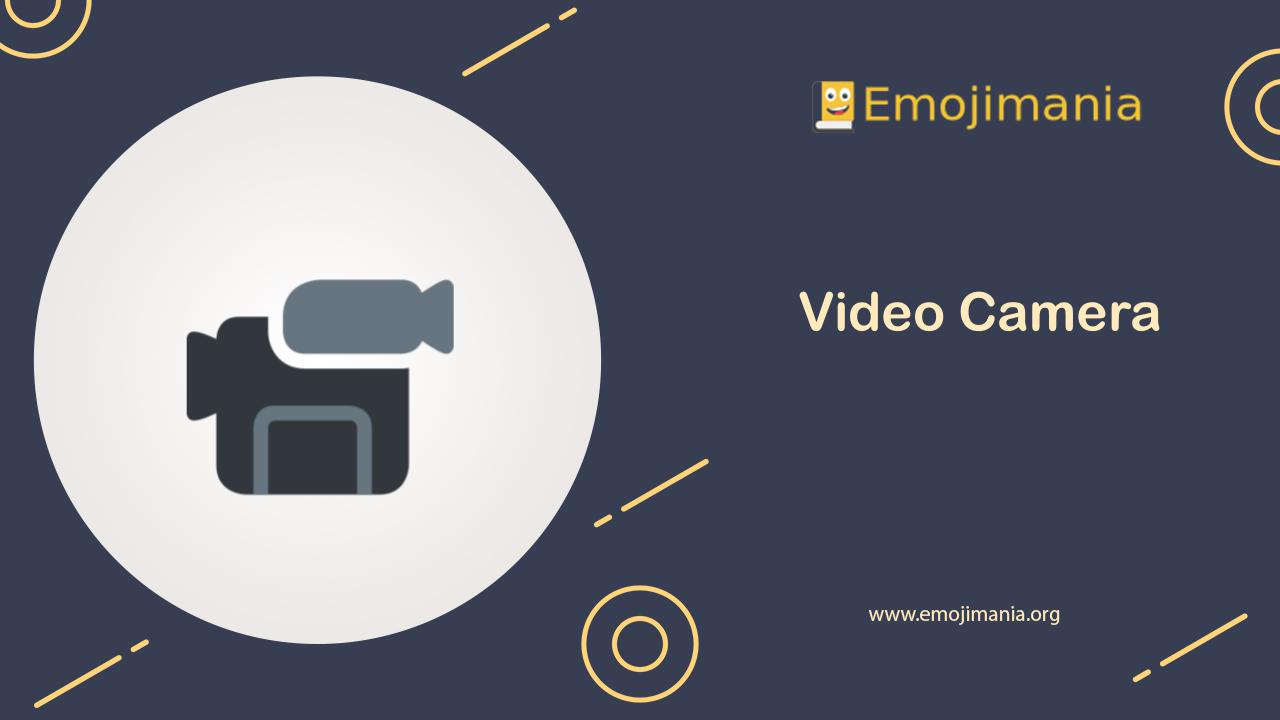 📹 Meaning Video Camera Emoji Copy and Paste