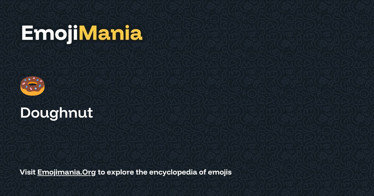 🍩 Doughnut Meaning, Combos & Copy paste - EmojiMania