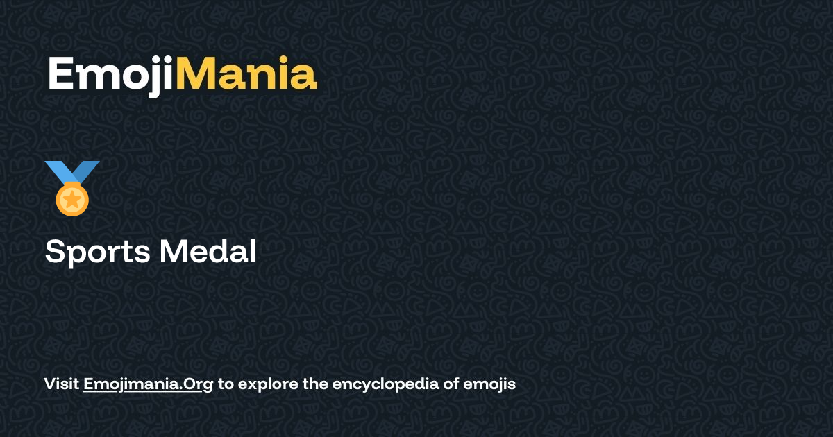 🏅 Sports Medal Meaning, Combos & Copy paste - EmojiMania