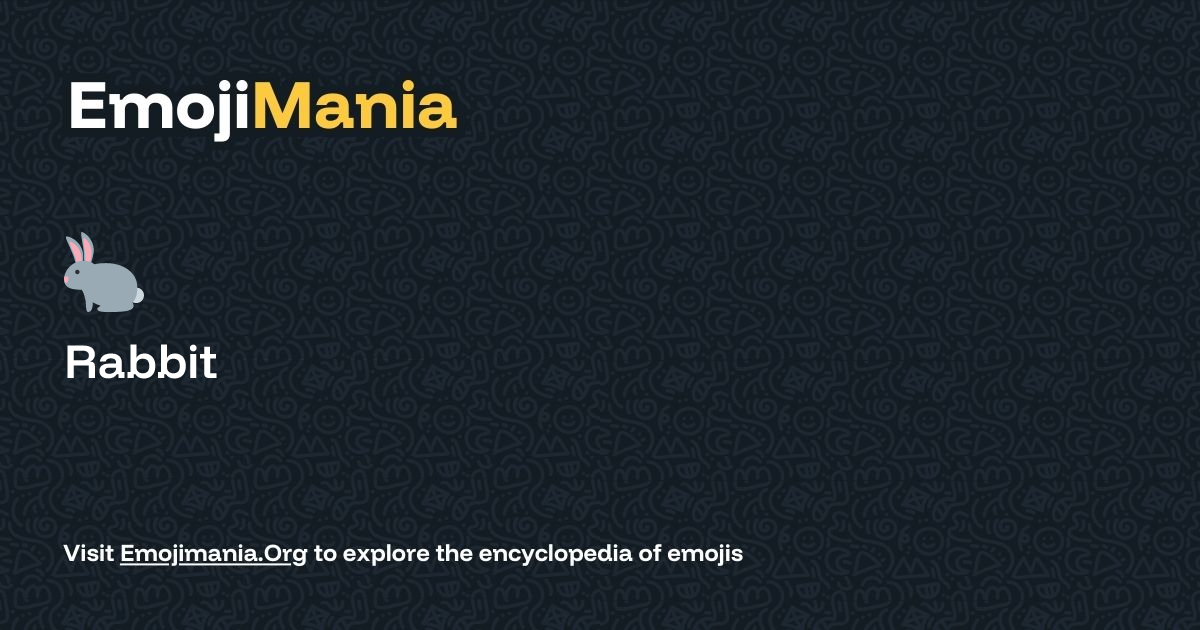 🐇 Rabbit Meaning, Combos & Copy paste - EmojiMania