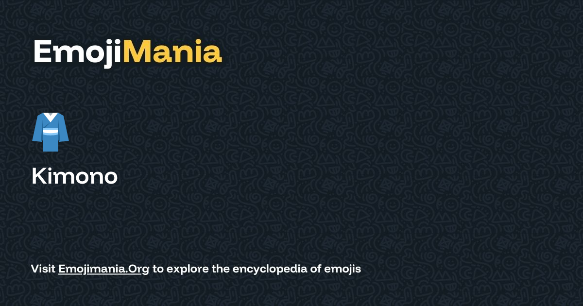 👘 Kimono Meaning, Combos & Copy paste - EmojiMania
