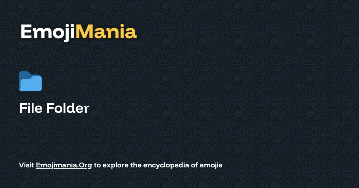 📁 File Folder Meaning, Combos & Copy paste - EmojiMania