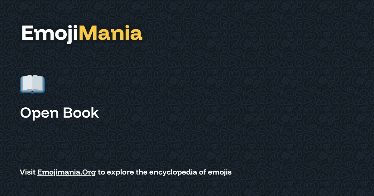 📖 Open Book Meaning, Combos & Copy paste - EmojiMania