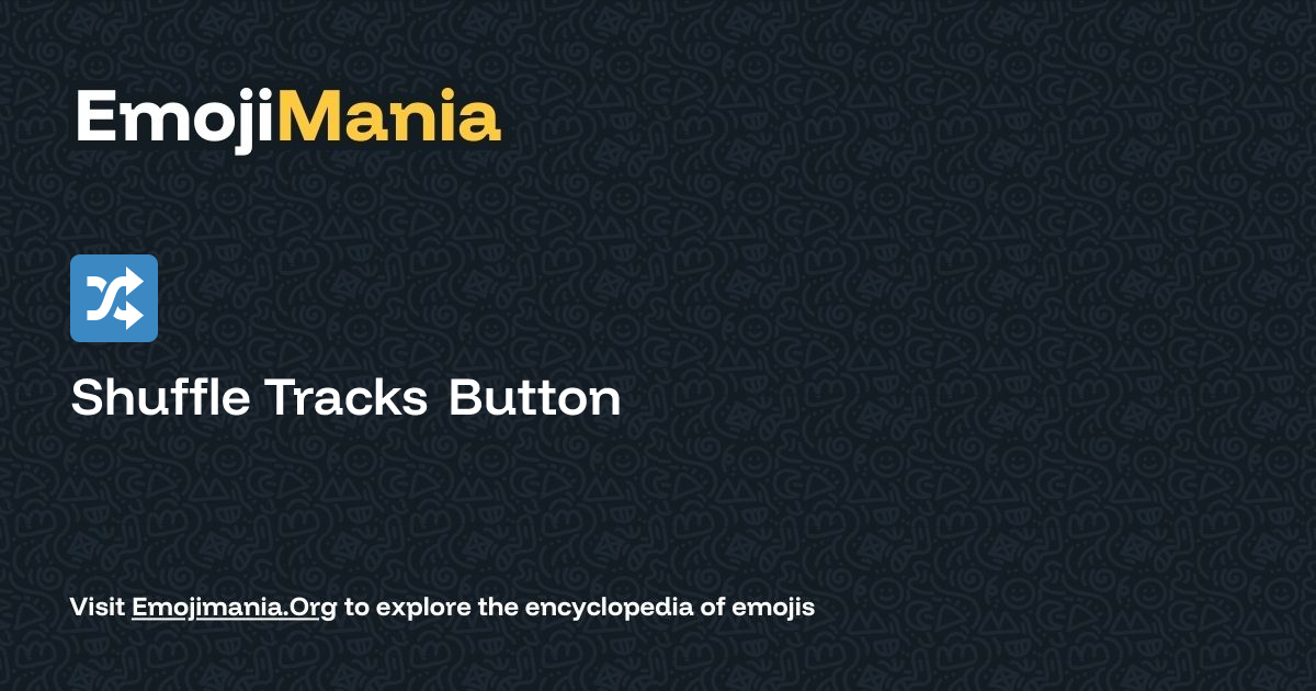 🔀 Shuffle Tracks Button Meaning, Combos & Copy paste - EmojiMania