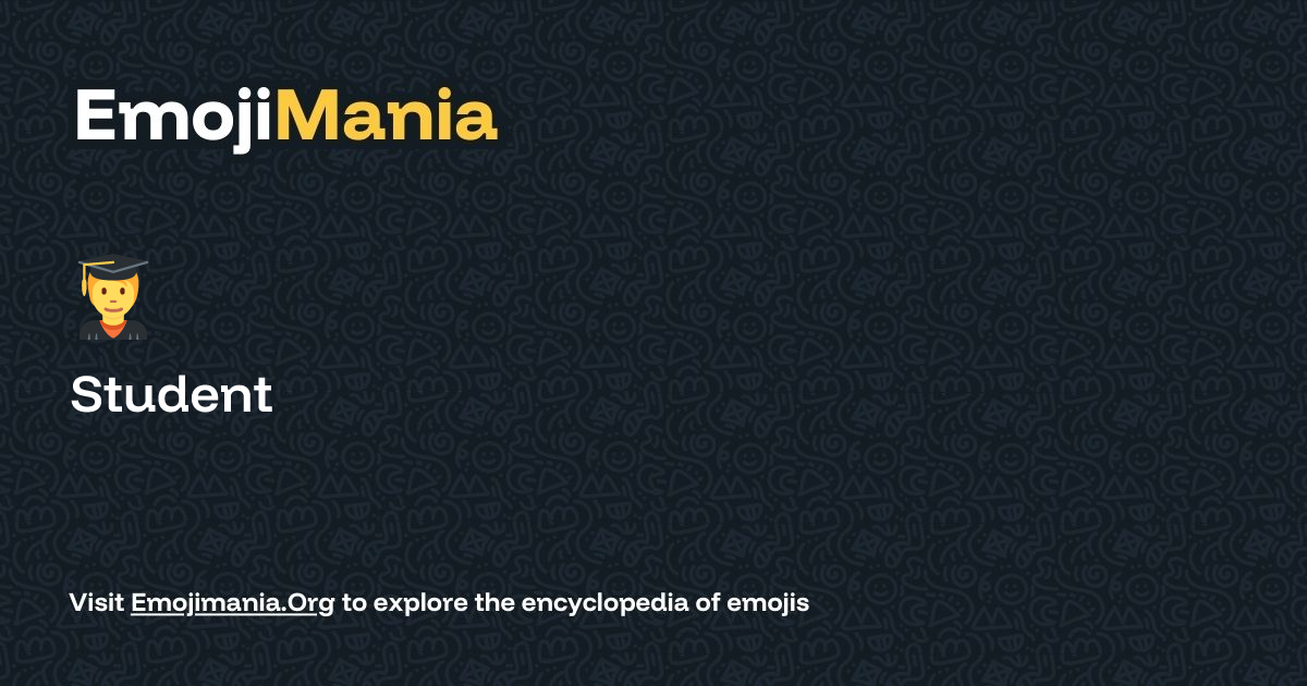 🧑‍🎓 Student Meaning, Combos & Copy paste - EmojiMania
