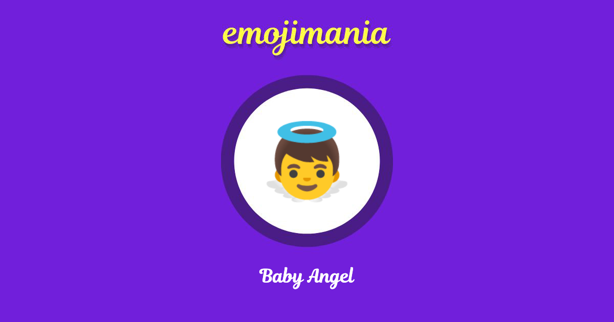 Baby Angel Emoji copy and paste