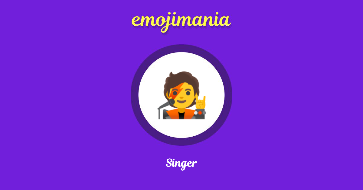 Singer Emoji copy and paste