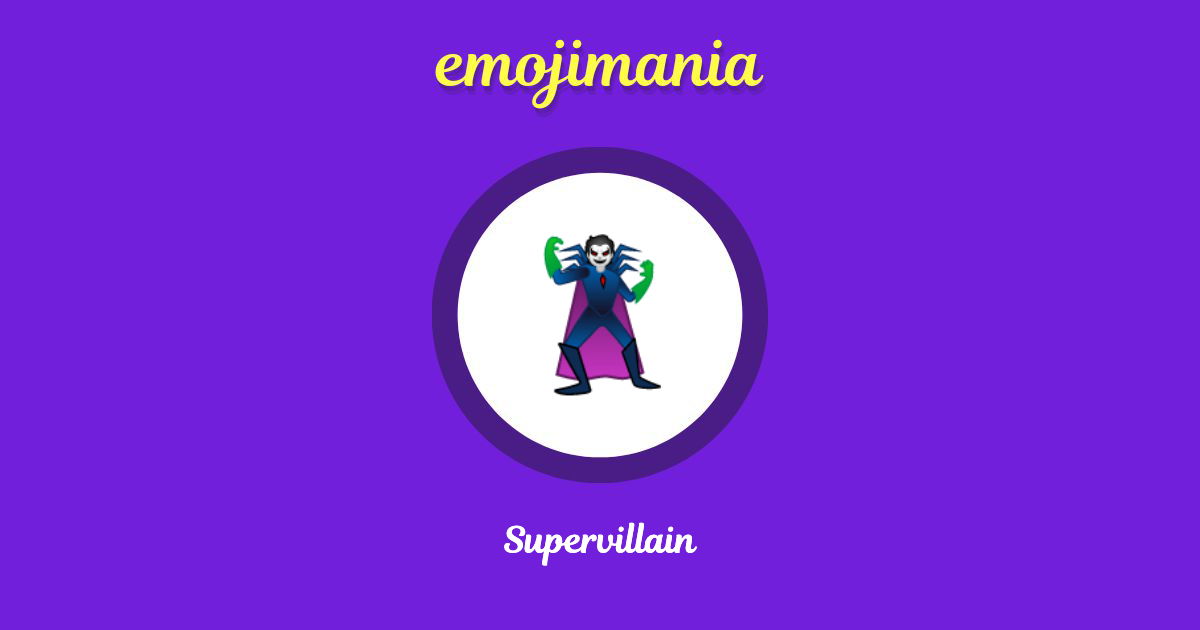 Supervillain Emoji copy and paste