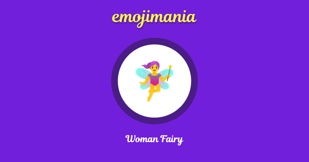 Woman Fairy Emoji copy and paste