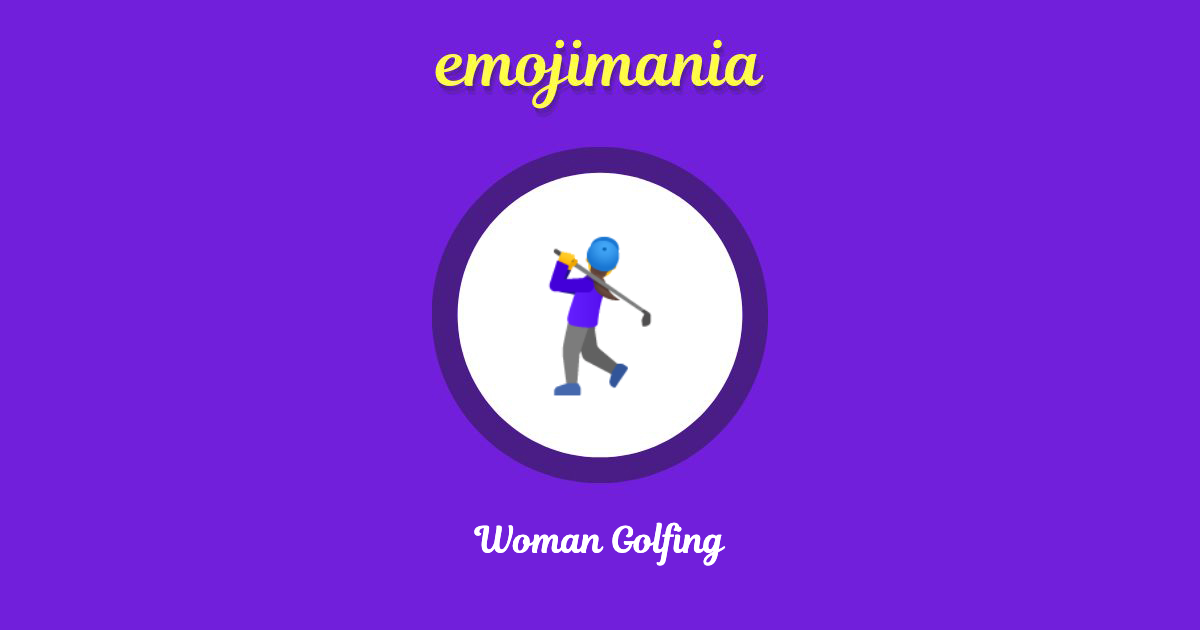 Woman Golfing Emoji copy and paste